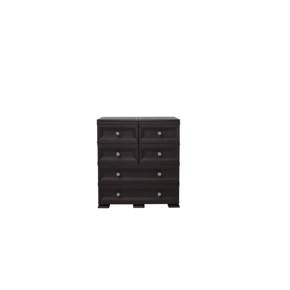 Mueble Organizador Elegance Dali, Wengue, Con Seis Cajones Deslizables