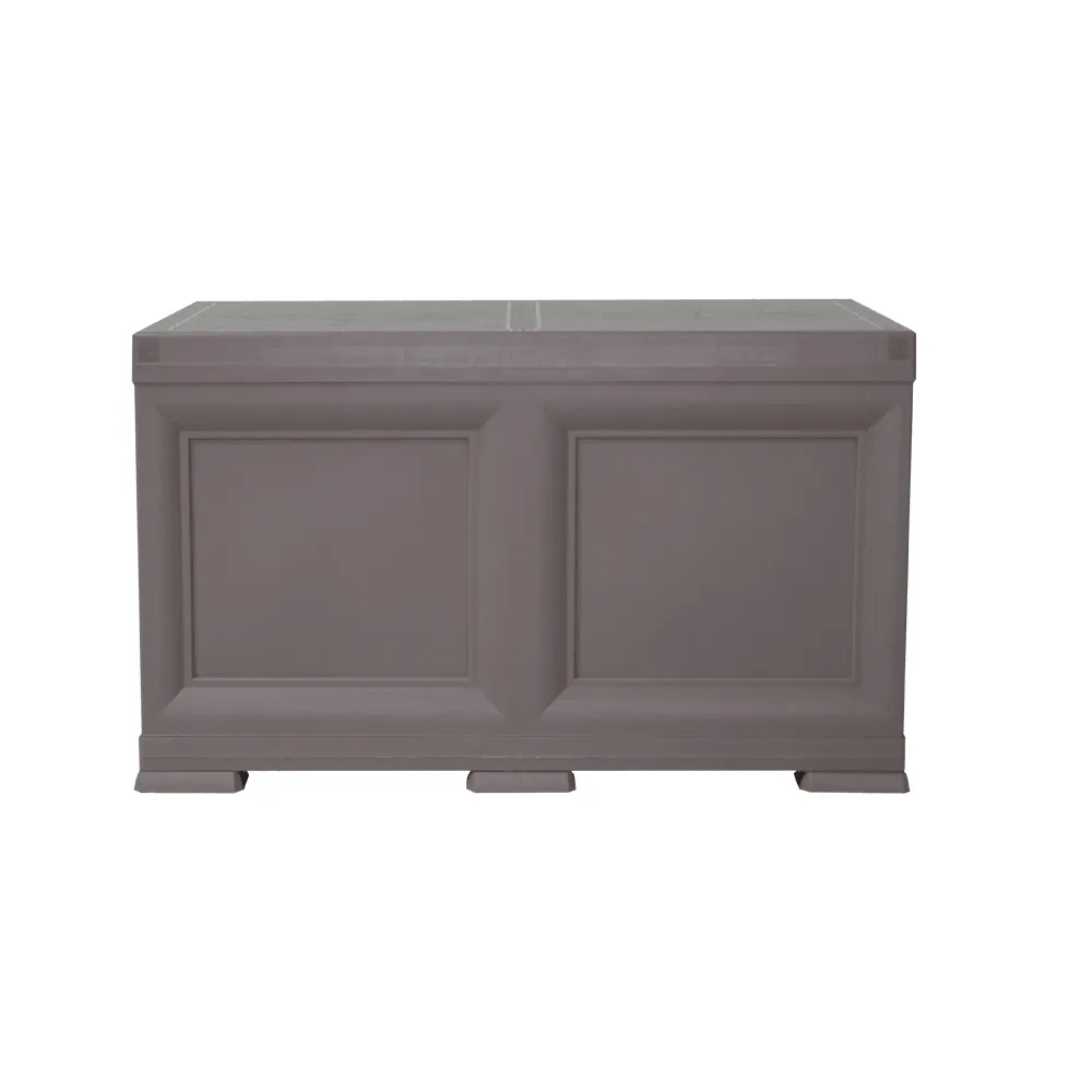 Mueble Organizador Elegance Liso Goya, Cocoa, Con Dos Puertas Batientes