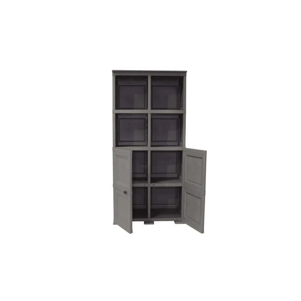 Mueble Organizador Elegance Liso Monet, Cocoa, Con Dos Puertas Batientes