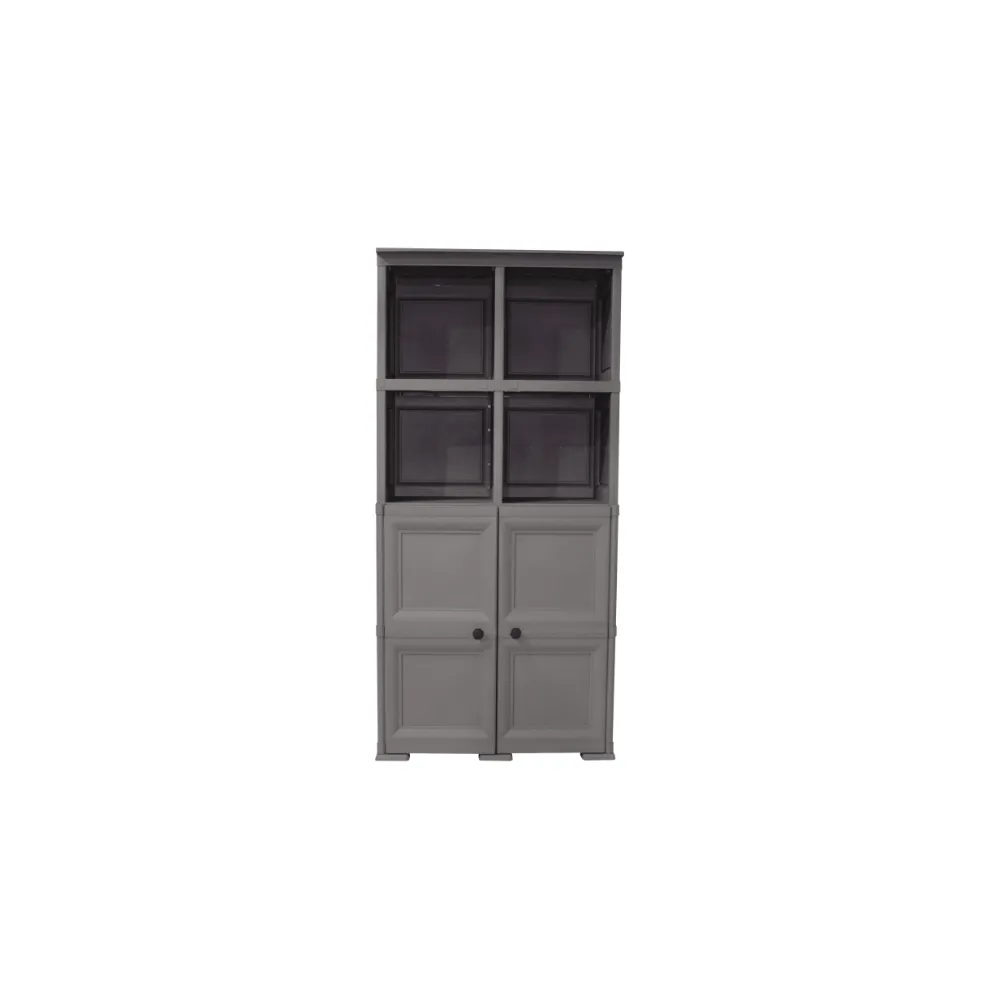 Mueble Organizador Elegance Liso Monet, Cocoa, Con Dos Puertas Batientes