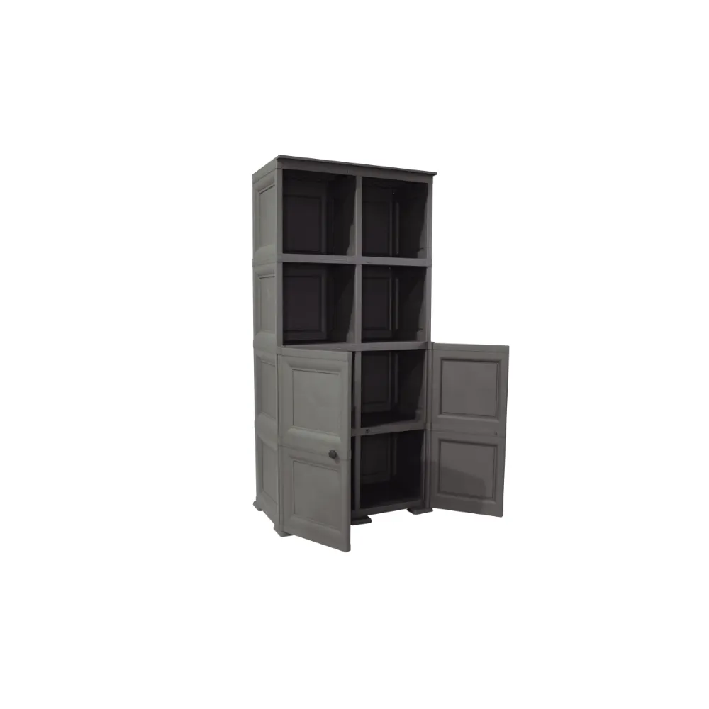 Mueble Organizador Elegance Liso Monet, Cocoa, Con Dos Puertas Batientes