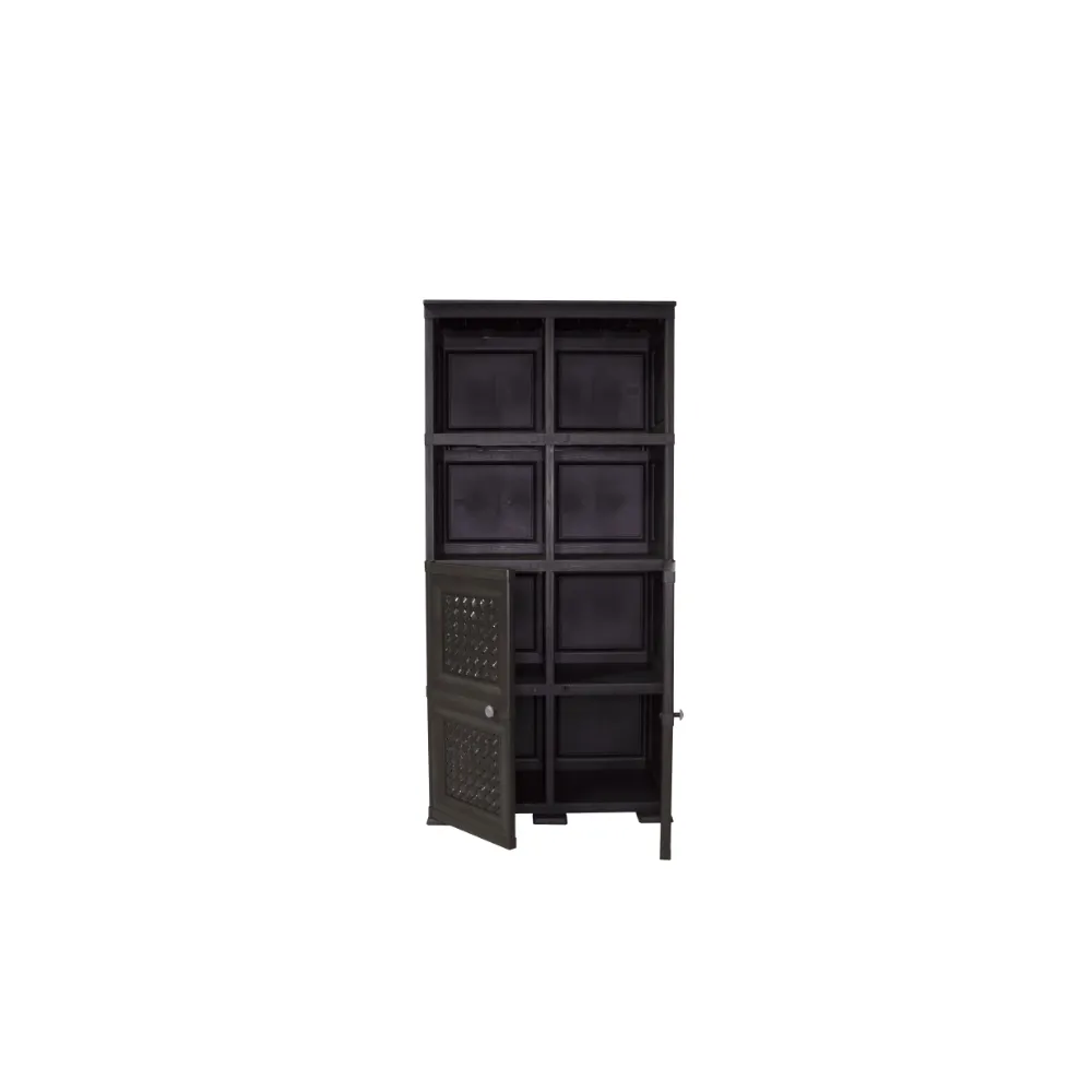 Mueble Organizador Elegance Rattan Monet, Wengue, Con Dos Puertas Batient