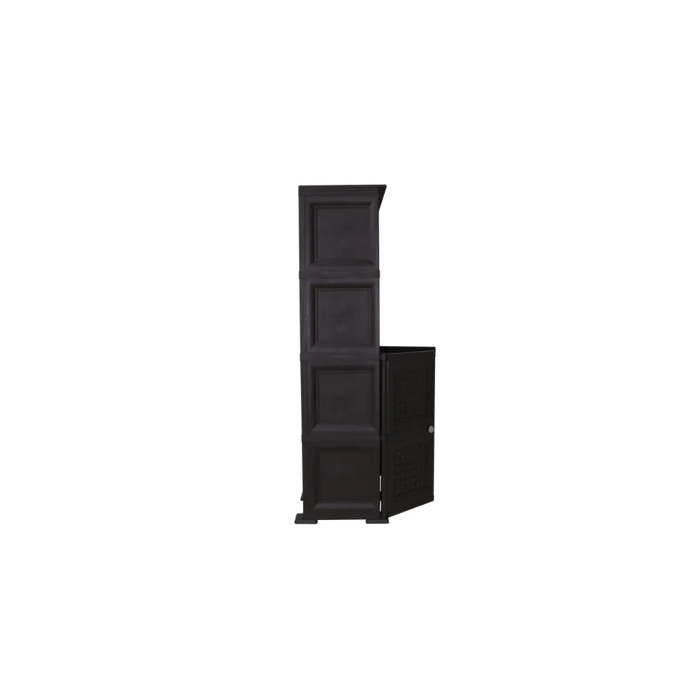 Mueble Organizador Elegance Rattan Monet, Wengue, Con Dos Puertas Batient