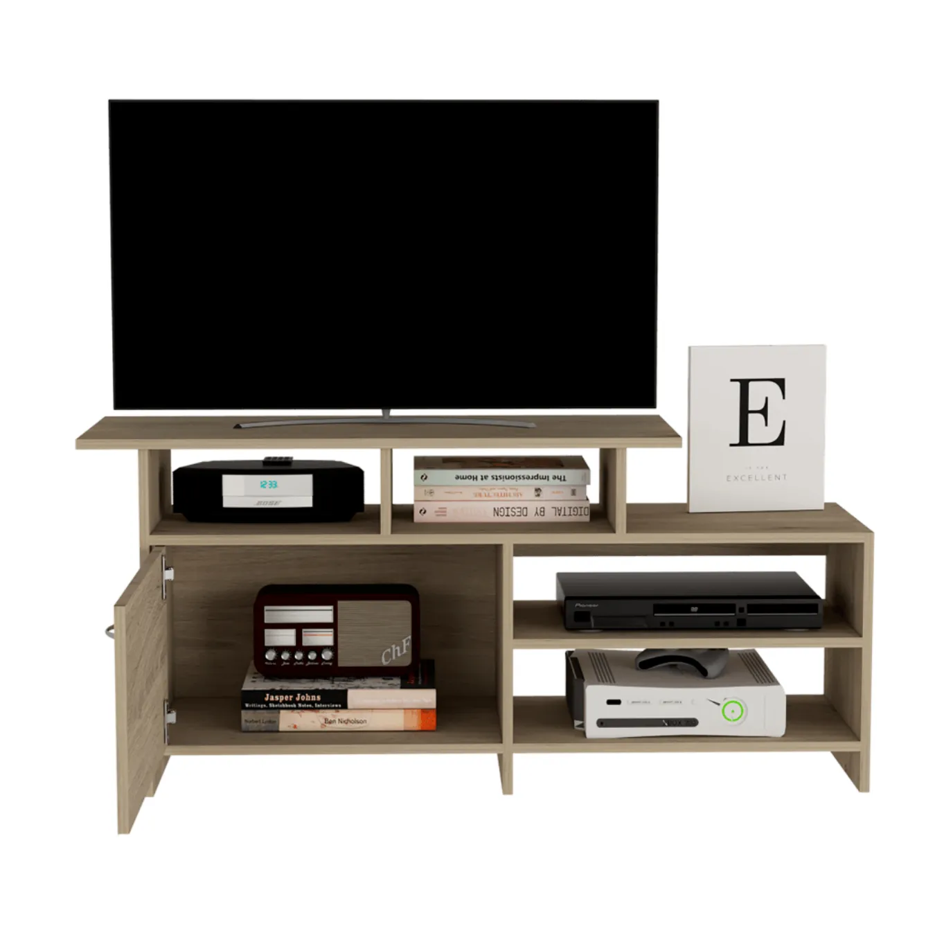 Mesa Para Tv Maory, Beige, Para Televisor De 40 Pulgadas