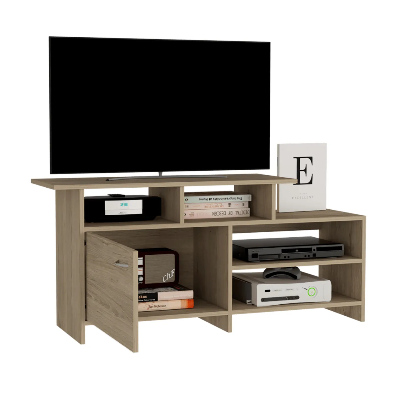 Mesa Para Tv Maory, Beige, Para Televisor De 40 Pulgadas