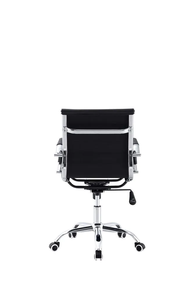 Silla Oficina X-56W Wengue, Con Cómodo Espaldar Y Rodachines