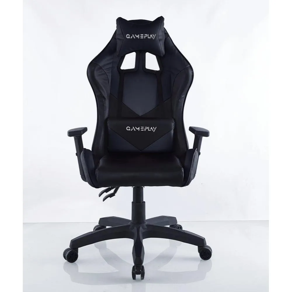 Silla Gamer X-71, Negro, Con Cómodo Espaldar Y Rodachines