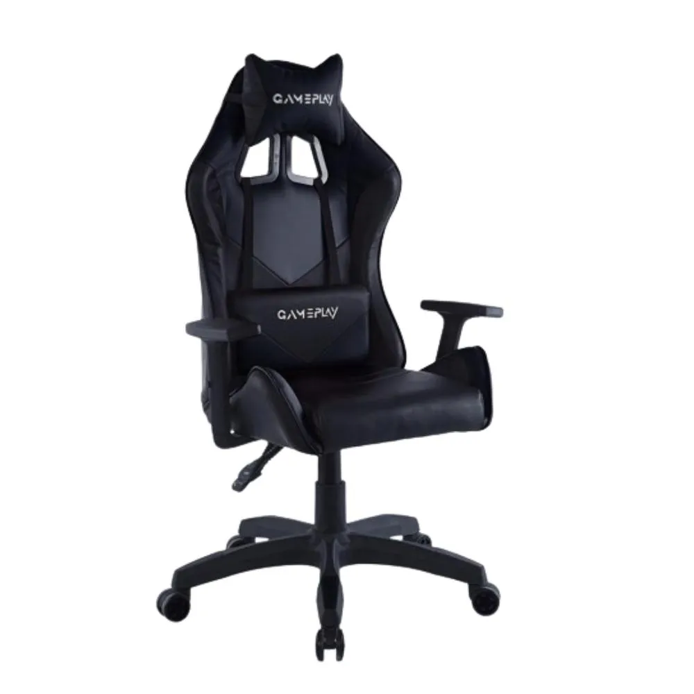 Silla Gamer X-71, Negro, Con Cómodo Espaldar Y Rodachines