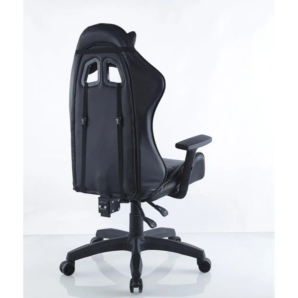 Silla Gamer X-71, Negro, Con Cómodo Espaldar Y Rodachines