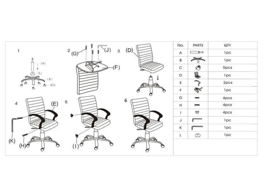 Silla Oficina X-59B, Negro, Con Cómodo Espaldar Y Rodachines