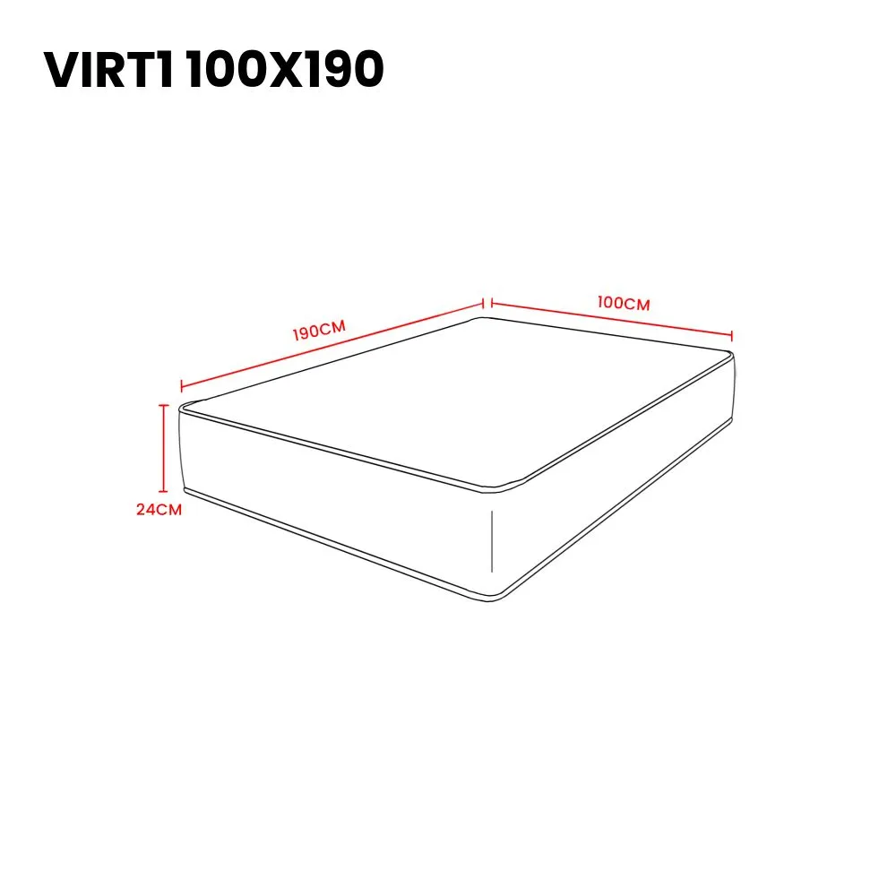 Colchón Clásico, Doble Cara De Uso, Para Cama Sencilla 100x190