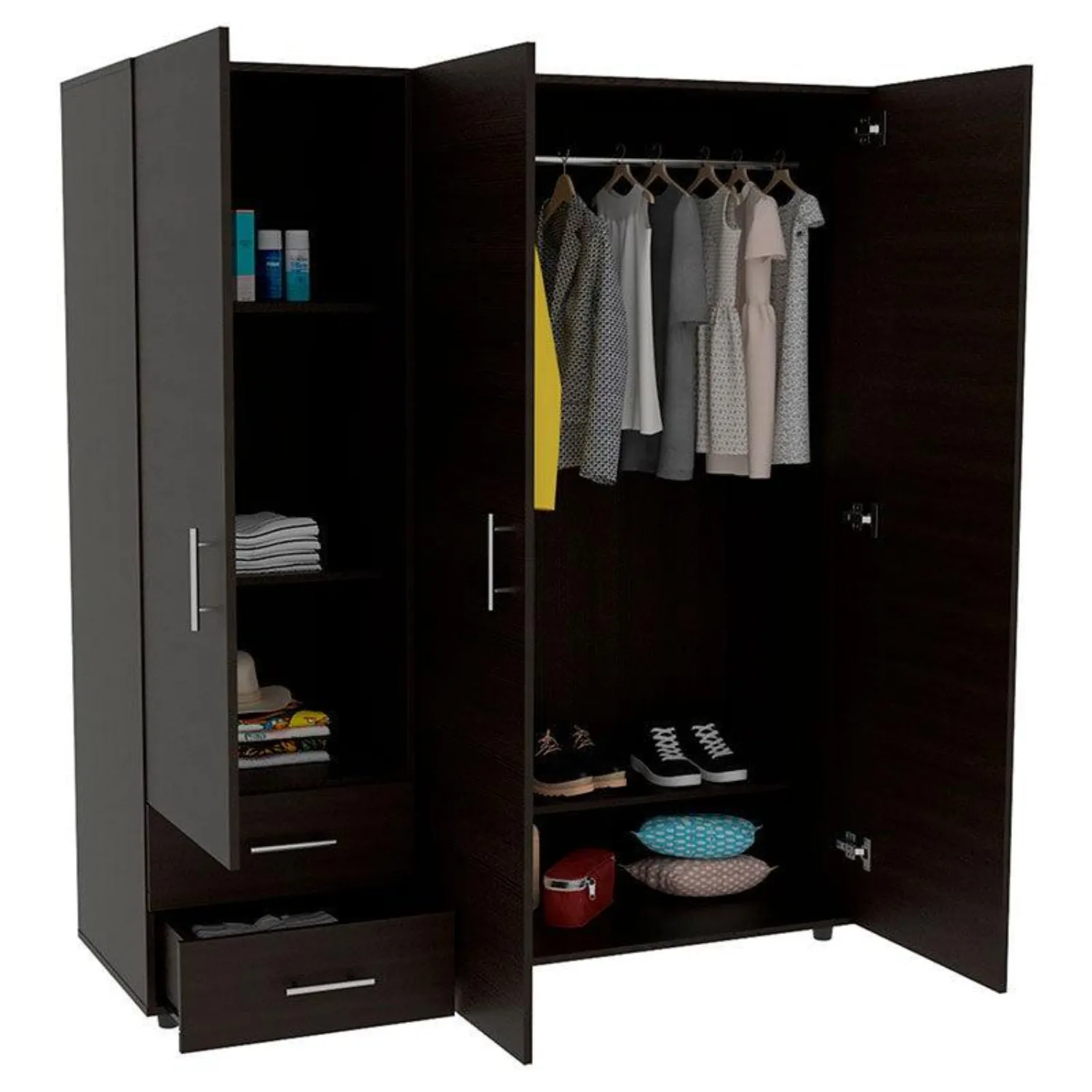 Closet Light, Wengue, Con Dos Cajones Organizadores