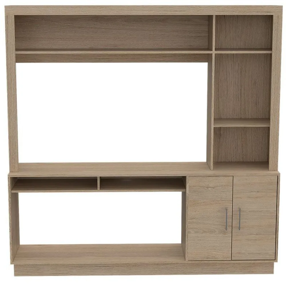 Mesa Para Tv Romeo, Beige, Con Espacio Para Televisor De Hasta 50 Pulgadas