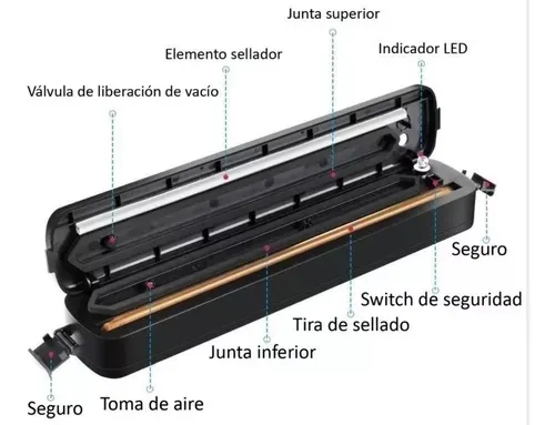 Selladora Bolsas Al Vacio Empacadora Al Vacio De Alimentos