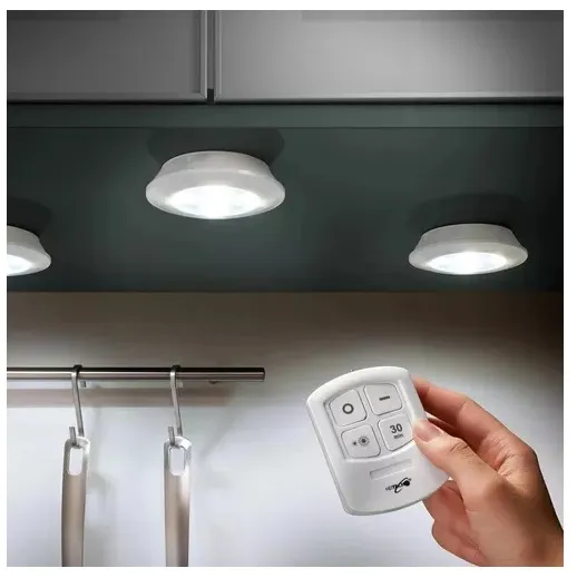 Lámparas Luz Led X3 Portátil Inalámbricas Adhesivas +Control