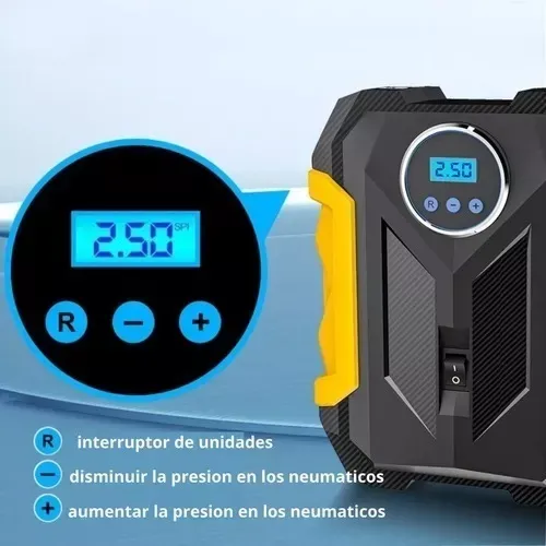 Compresor De Aire Digital Para Auto Bomba Infladora Portátil