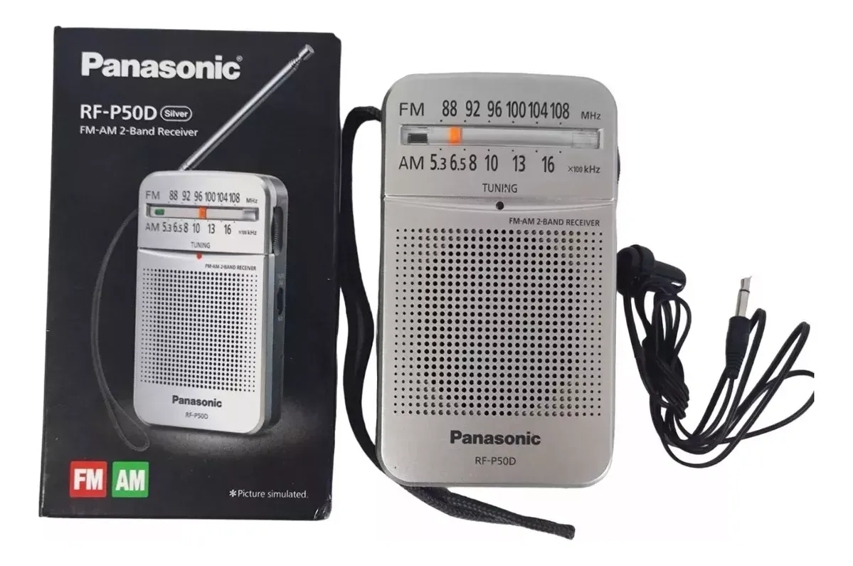 Radio Panasonic Rf-p50d Am Fm Pequeño Portátil Con Altavoz