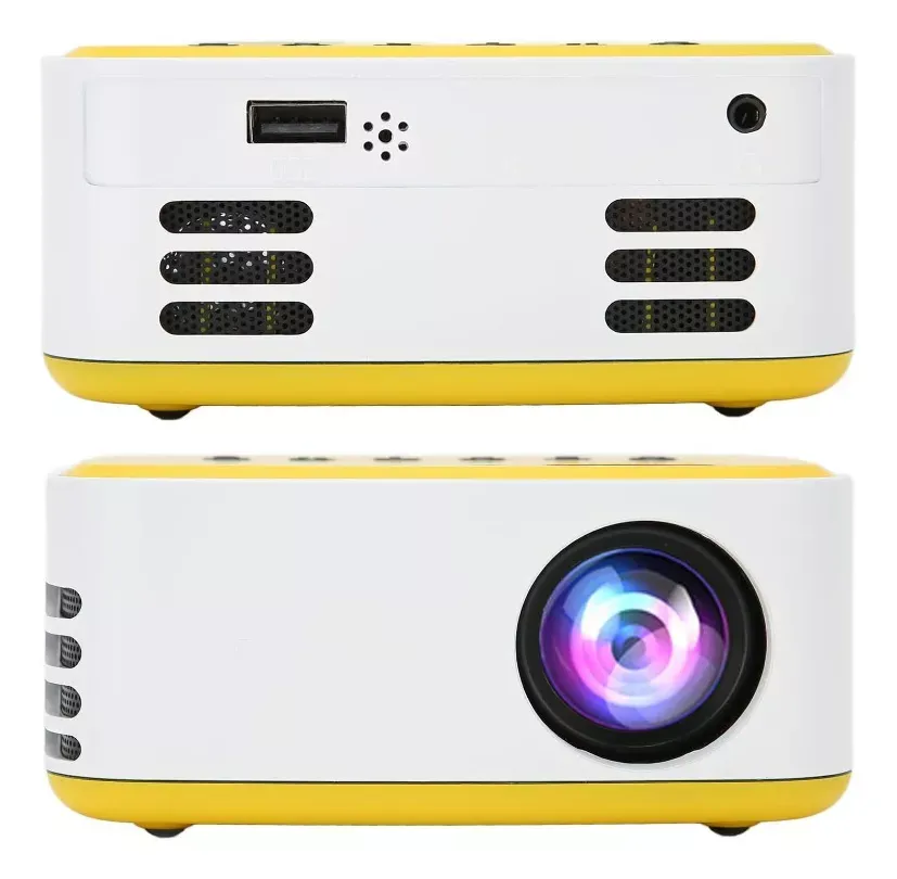 Mini Proyector Led Wifi HD One Pixel T20 Amarillo