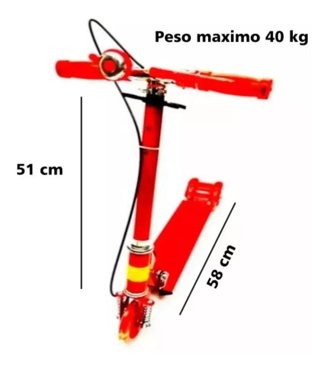 Patineta Monopatín Scooter Plegable 3 Llantas