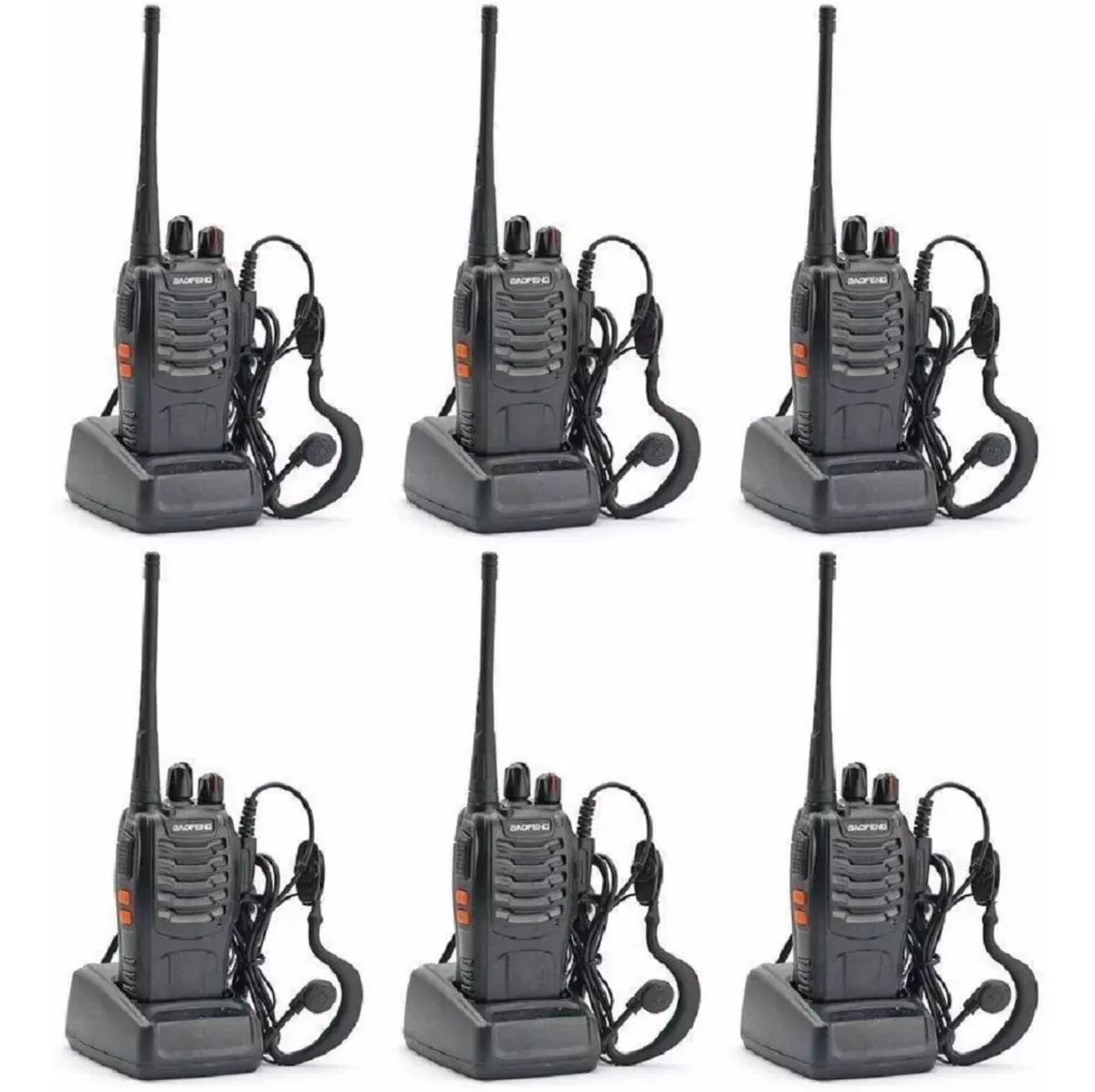 Radio Walkie Talkie Baofeng Bf-888s Uhf X6 Bateria 2800m Ah