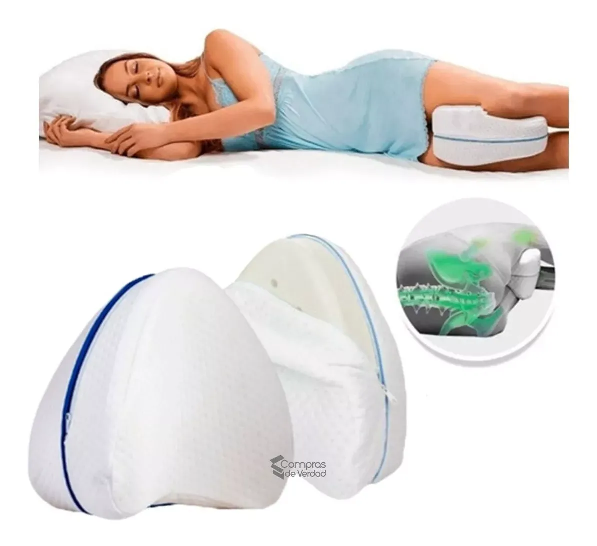 Almohada Ortopédica Piernas Espuma Viscoelástica