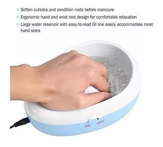 Equipo Para Decorar Uñas Jet Bubble Spa Massage Bowl, Nail