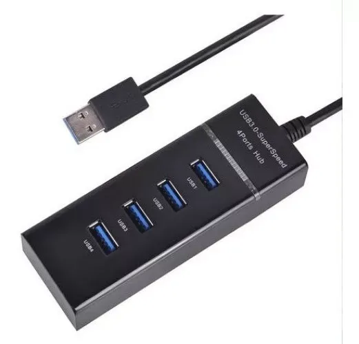 Hub Usb 3.0 De 4 Puertos De Alta Velocidad 5 Gbps Compacto