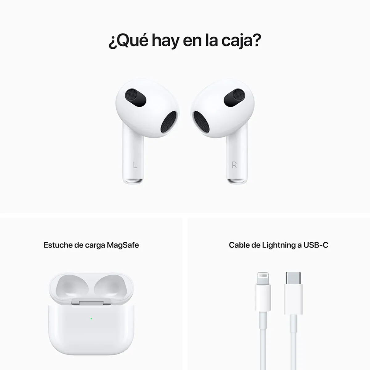 AirPods 3ra Generación Para iPhone 1:1 Audífonos inalámbricos AAA