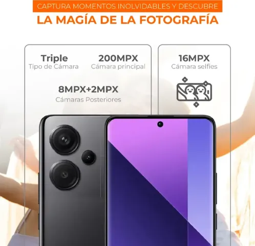 Celular Xiaomi Redmi Note 13 Pro+ 5G 12GB 512GB Black