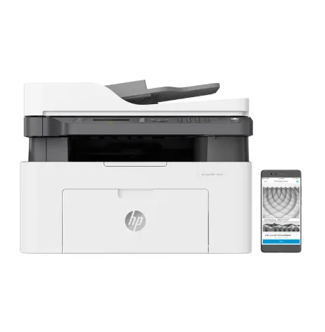 Impresora Multifuncional HP Laser MFP137 FNW WiFi Of White