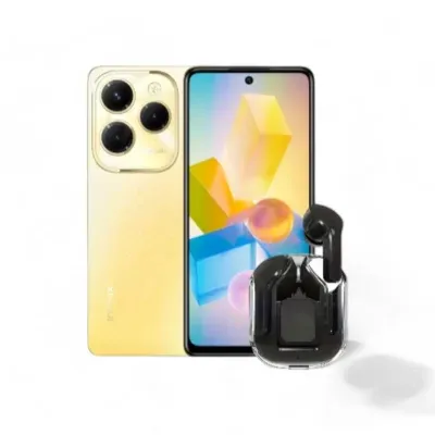 Celular Infinix  Hot 40i 8GB 256GB Gold  + Airpods TWS Wireless