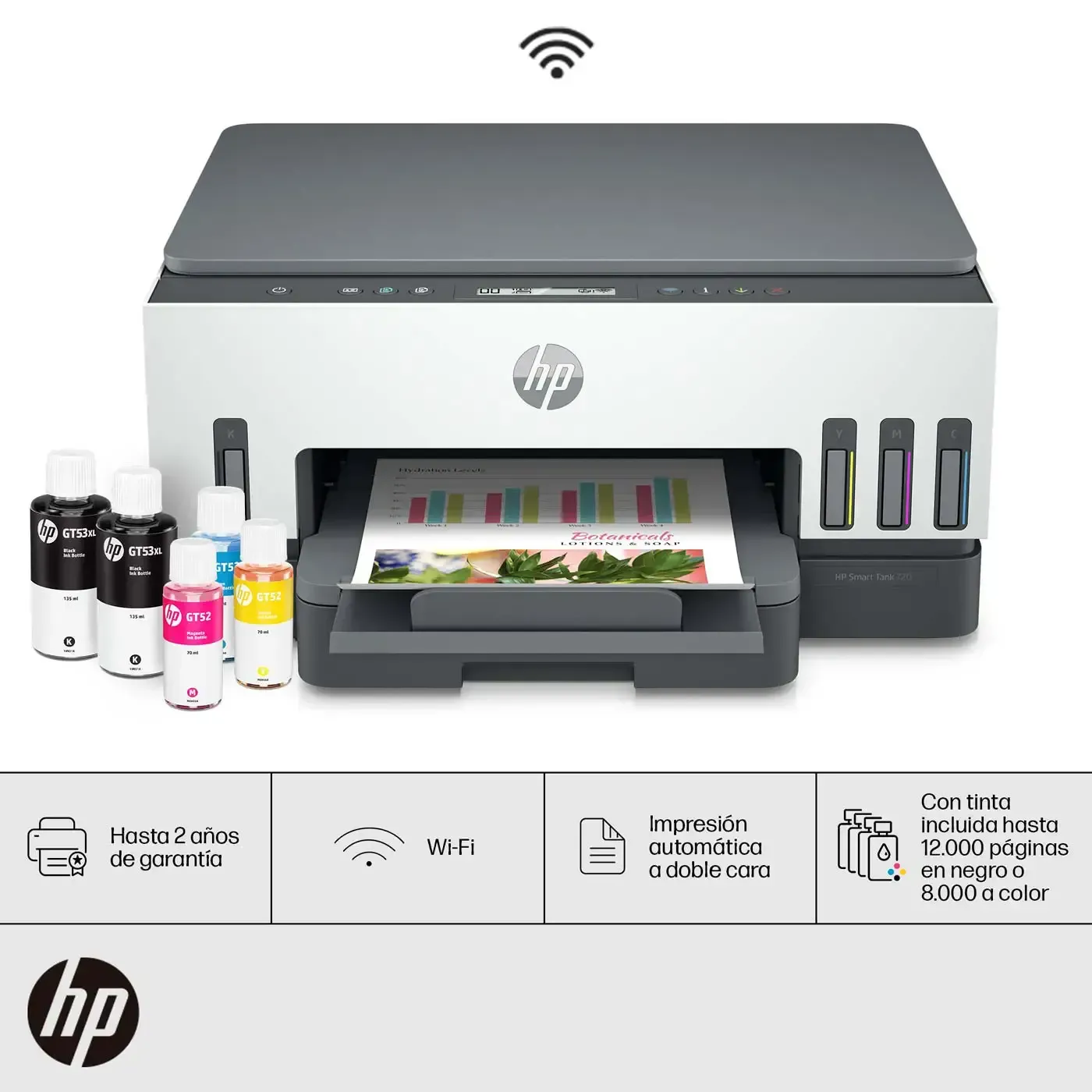 Impresora Multifuncional HP Smart Tank 720