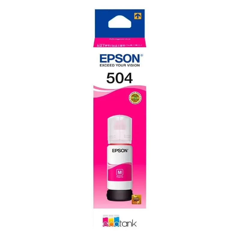 Botella de Tinta EPSON T504 Magenta 70ML Original 