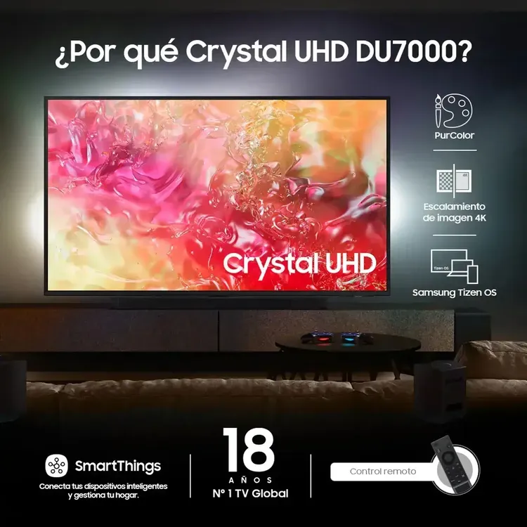 Televisor Samsung 43” 43DU7000 4K-UHD LED Smart TV 