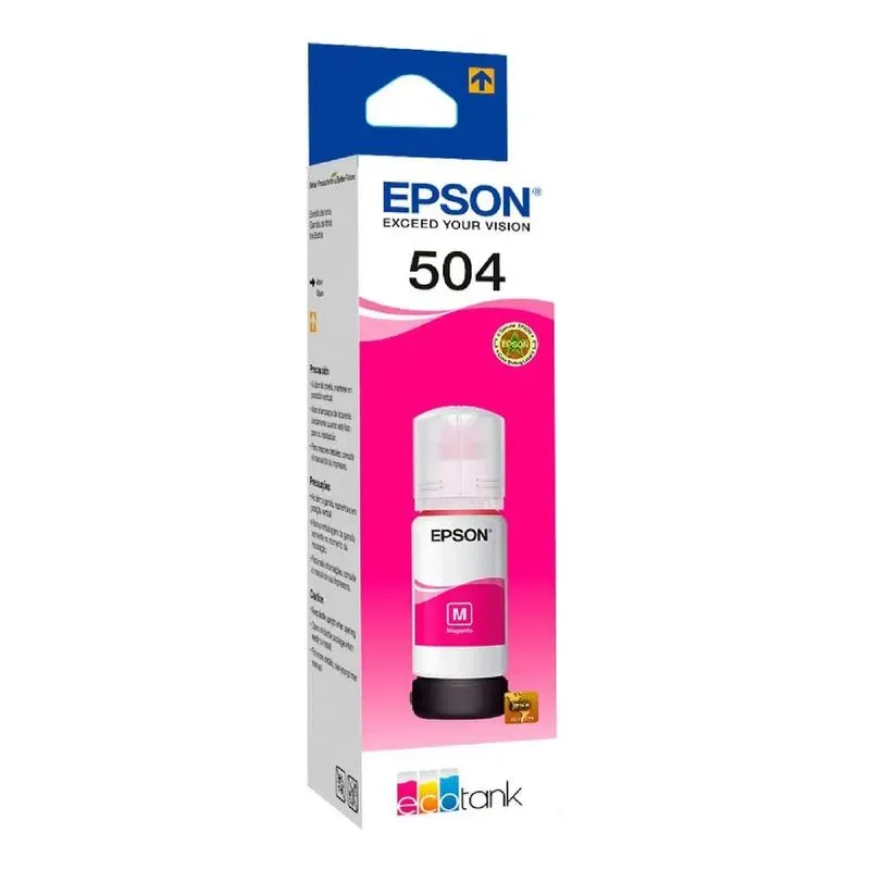 Botella de Tinta EPSON T504 Magenta 70ML Original 