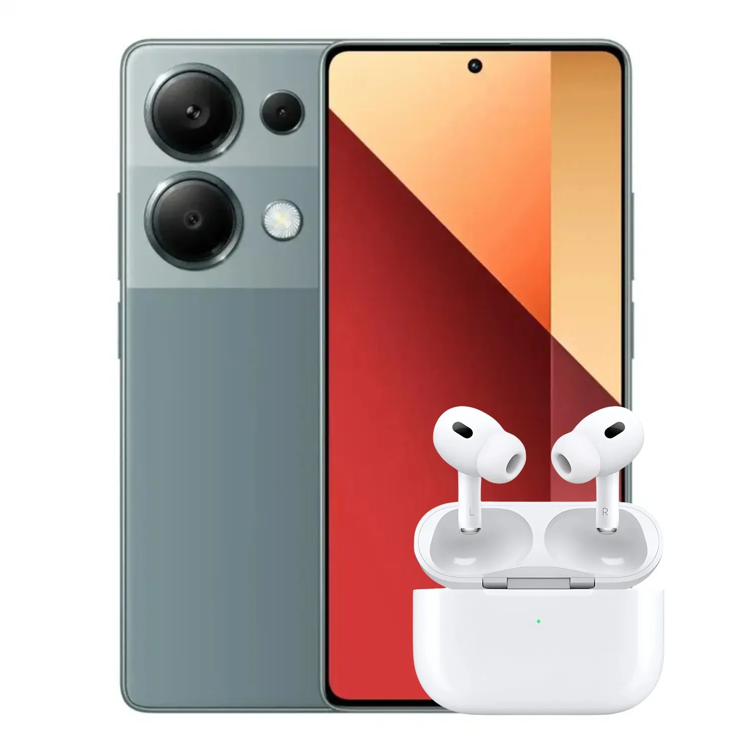 Celular Xiaomi Redmi Note 13 Pro 8GB 256GB Green + Obsequio Airpods Pro AAA