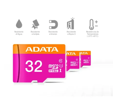 Memoria MicroSD ADATA 32GB + Adaptador Clase 10