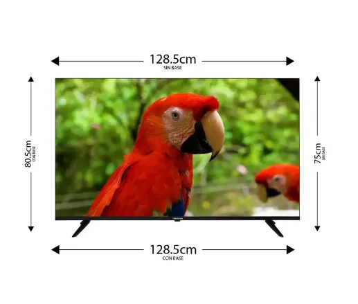 Televisor CHALLENGER 58" LED58KG85 4KUHD LED Smart TV Google + Obsequio Soporte De Pared