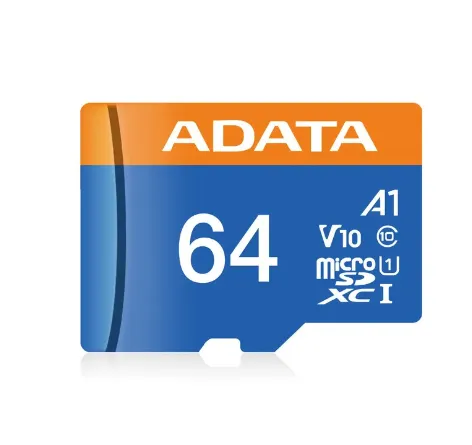 Memoria Micro SD ADATA 64GB + Adaptador Clase 10 V10 A1