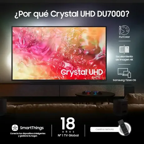 Televisor SAMSUNG 75" 75DU7000 4K-UHD LED Crystal Smart TV