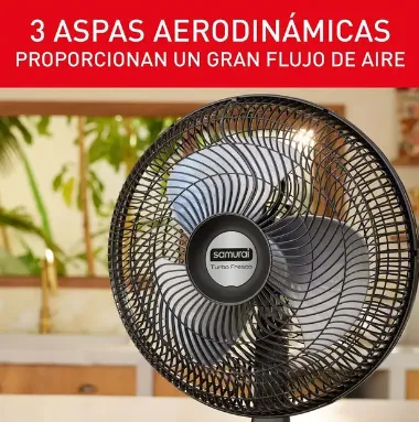 Ventilador Samurai Turbo Fresco Black