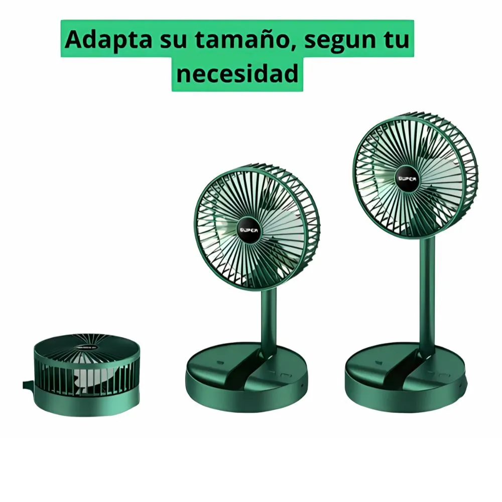 Ventilador De Mesa Recargable Jaltech 