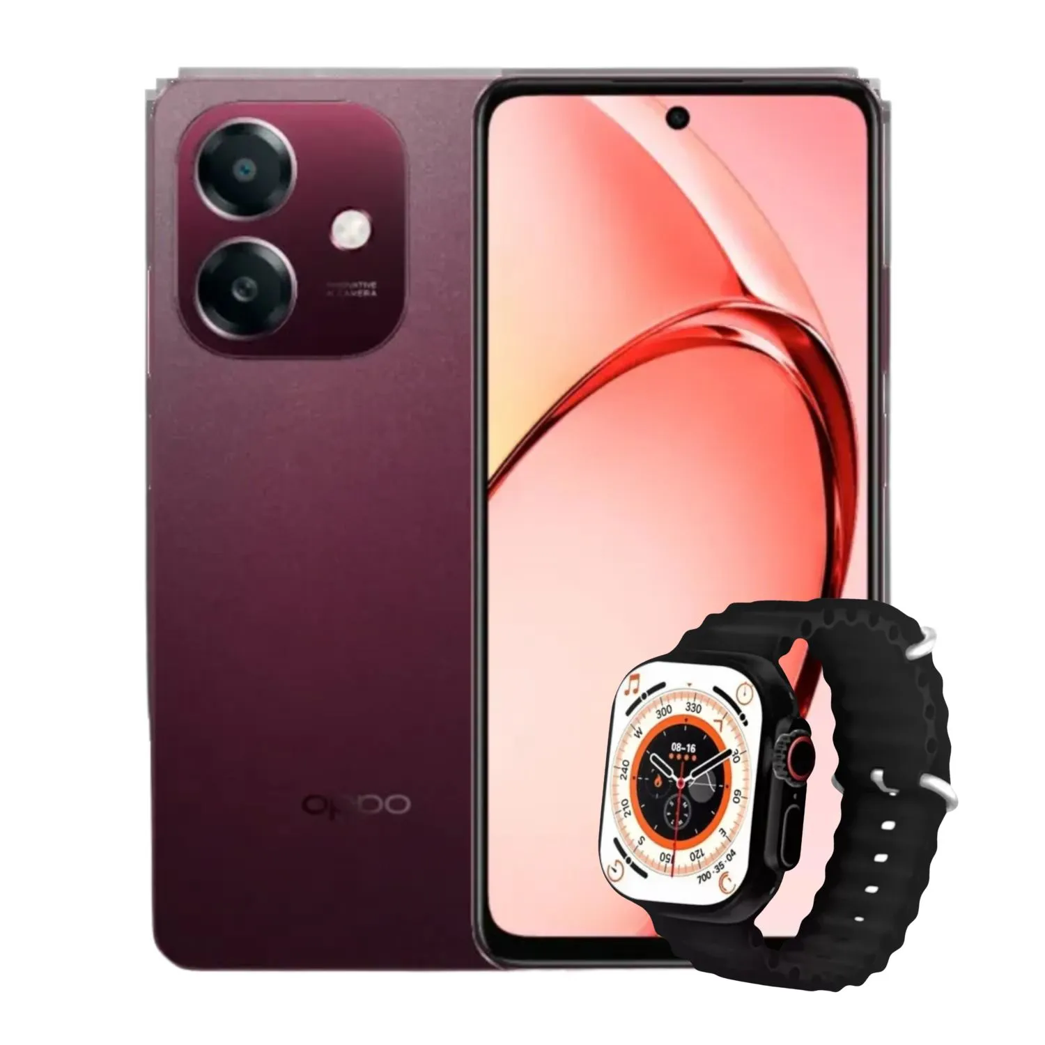 Celular OPPO A20 4GB 128GB Brown + Obsequio Smartwatch T900 Ultra