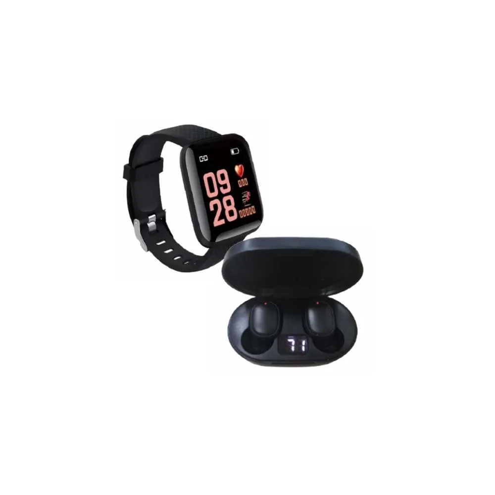 Combo Extreme Smartband + Audífonos Jaltech JAL-SA 01 Black  