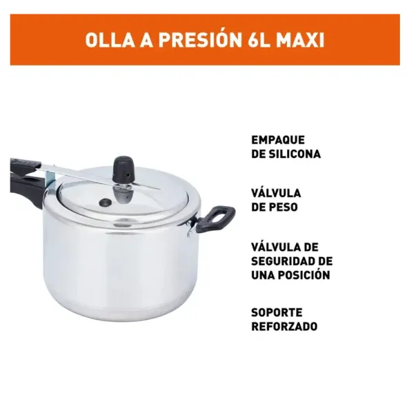 Olla A Presión Imusa 6Lt