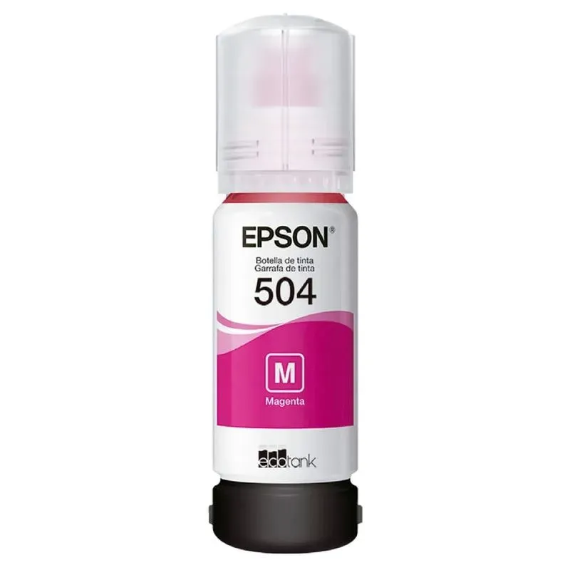 Botella de Tinta EPSON T504 Magenta 70ML Original 