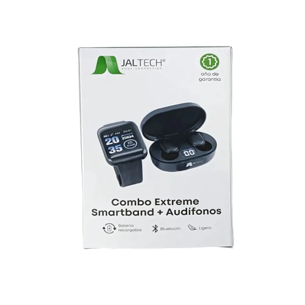 Combo Extreme Smartband + Audífonos Jaltech JAL-SA 01 Black  