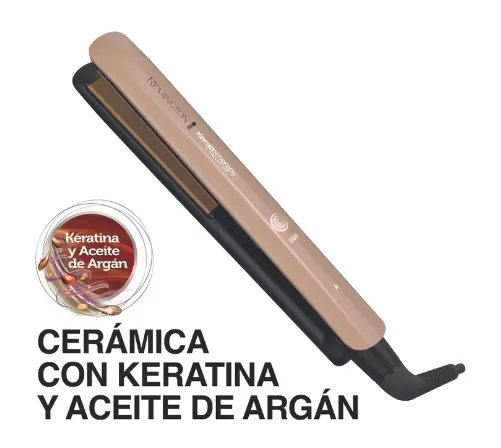 Plancha Cabello REMINGTON S8599 Keratina Dorado Original