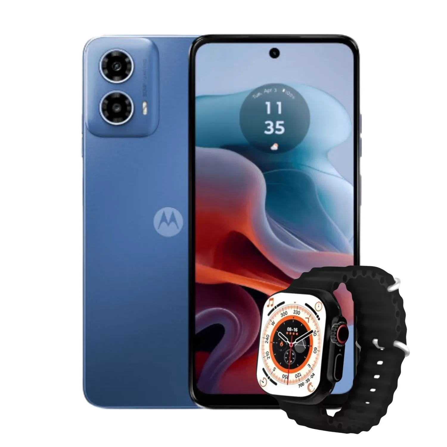 Celular MOTOROLA G34 5G 8GB 256GB Blue + Obsequio Smartwatch T900 Ultra