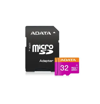 Memoria MicroSD ADATA 32GB + Adaptador Clase 10